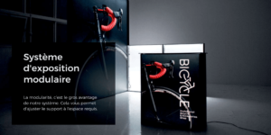 MODULARIO: système de PLV amovibles et d'expositions modulaires, pour vos futurs stands et expositions