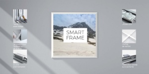 Les SMART FRAME sont des support PLV amovibles avec impression de grande taille, éclairant ou non.