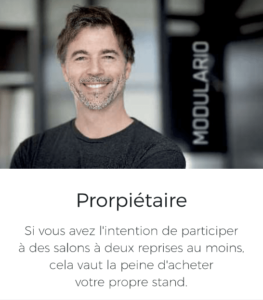 Propriétaire/Achat de stands