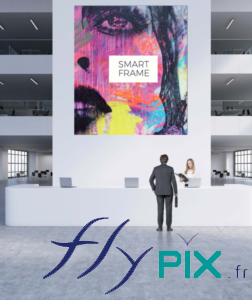 Hall d’accueil affichages PLV SMART FRAME