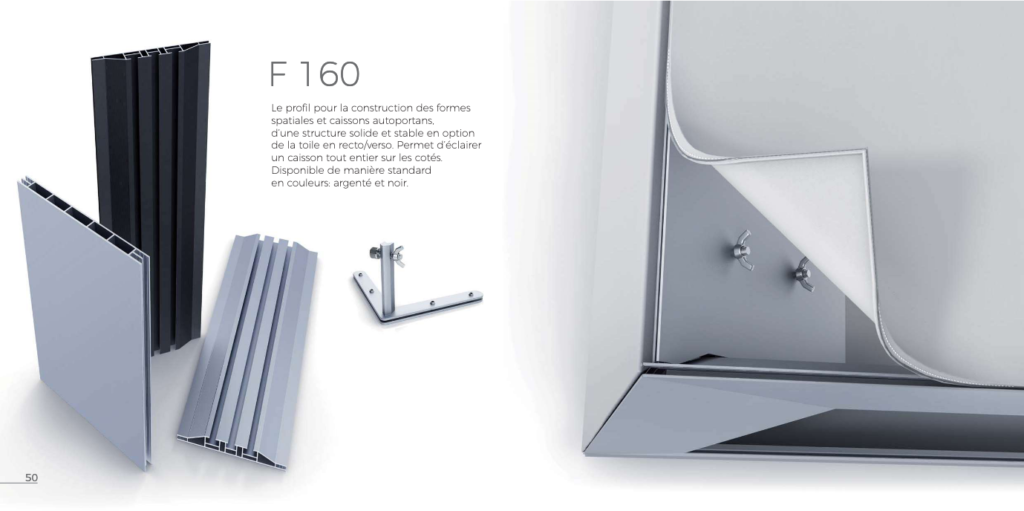 Panneau PLV Imprimé SMART FRAME F160 Concept 1024x511, Standiste FlyPix: conception, fabrication, achat et location de stands modulaires pour vos expositions, salons, boutiques et commerce
