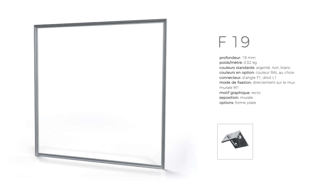 Panneau PLV Imprimé SMART FRAME F19 1024x603, Standiste FlyPix: conception, fabrication, achat et location de stands modulaires pour vos expositions, salons, boutiques et commerce