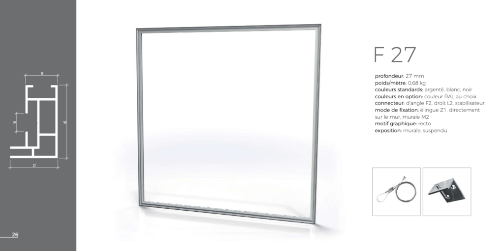 Panneau PLV Imprimé SMART FRAME F27 1024x511, Standiste FlyPix: conception, fabrication, achat et location de stands modulaires pour vos expositions, salons, boutiques et commerce