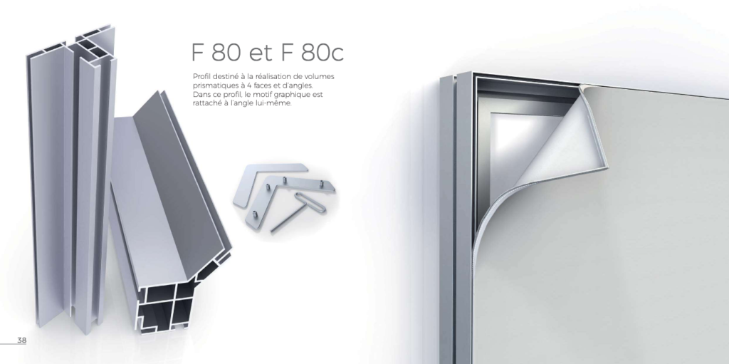 Panneau PLV Imprimé SMART FRAME F80 F80c Concept 1024x511, Standiste FlyPix: conception, fabrication, achat et location de stands modulaires pour vos expositions, salons, boutiques et commerce