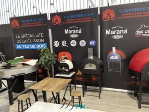 GD DISTRIBUTION : un stand modulaire pour salon professionnel, une fois posé et installé par nos soins, grâce à nos techniciens.