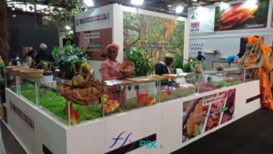 Pose, installation, montage et création du stand du salon du chocolat à Patis
