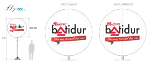 BAT (bon à tirer) du ballon sur mat BATIDUR