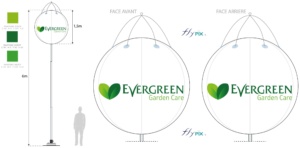 BAT (bon à tirer) du ballon sur mat EVERGREEN GARDEN CARE